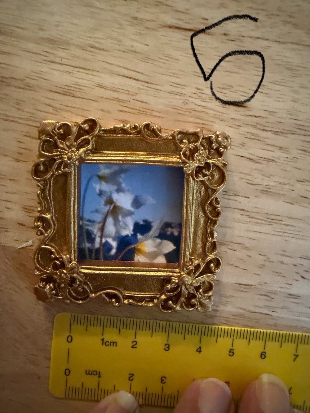 Home Accents Gold Ornate Miniature Picture Frame
